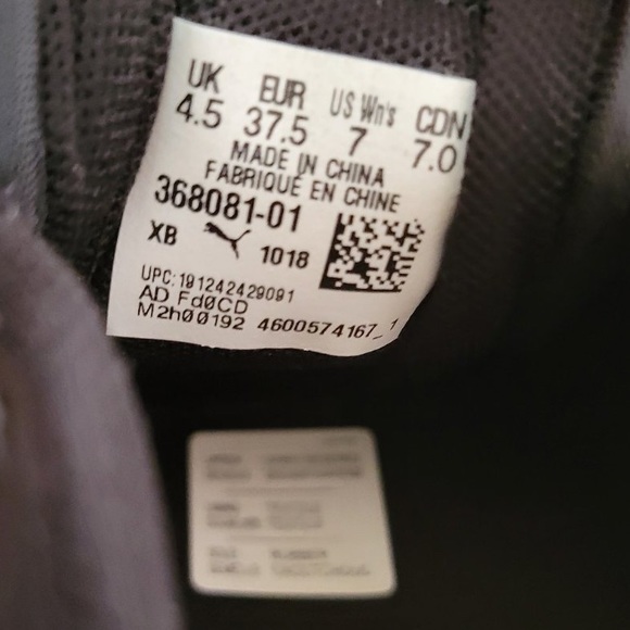 Puma Smash Buckle Black Leather Low Lace Up Womens Trainers - Picture 5 of 6